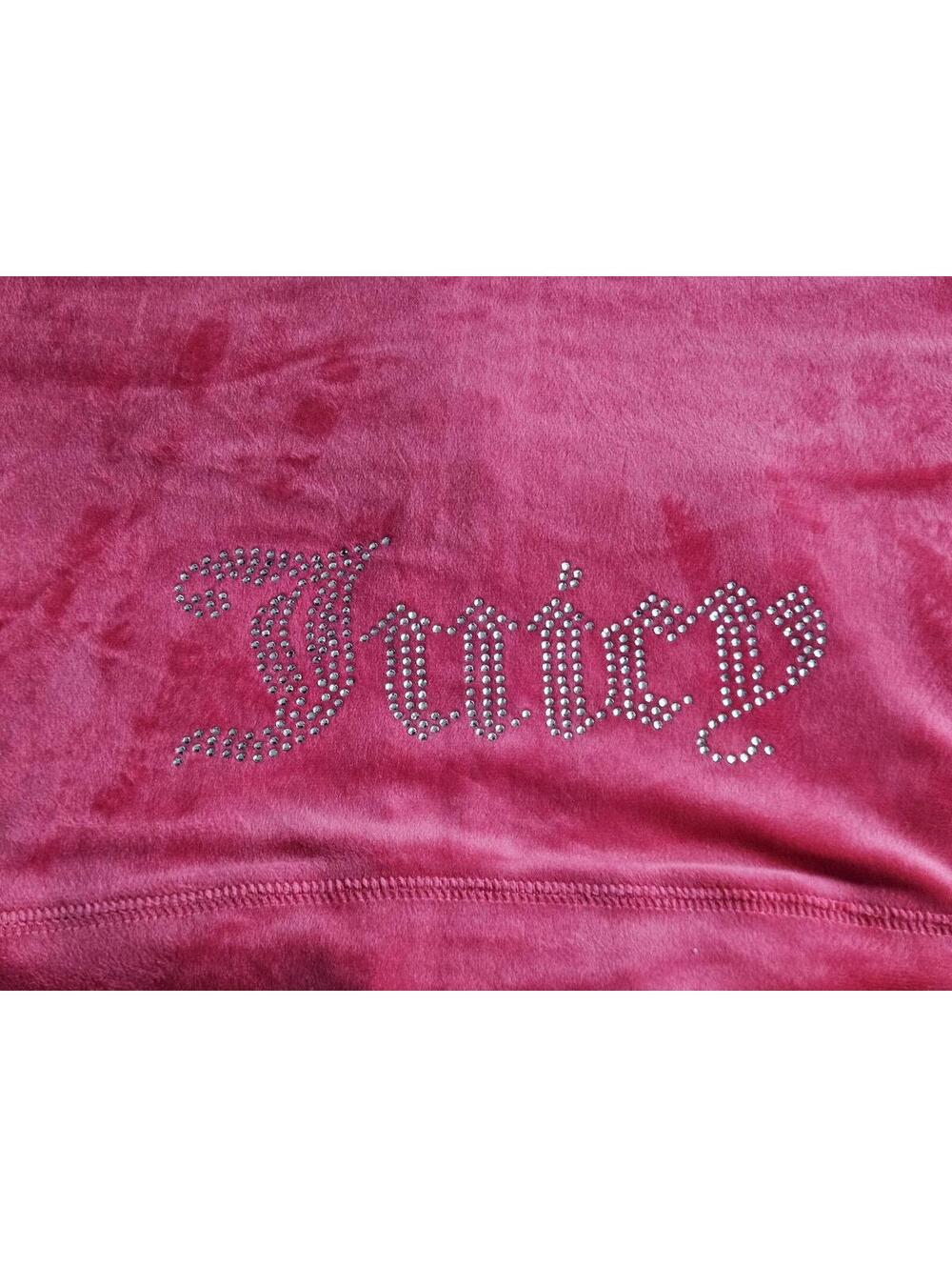 Juicy Couture Pink Velour Tracksuit Rhinestone Y2K Zip Hoodie Set L NWT E/18 - Picture 3 of 6